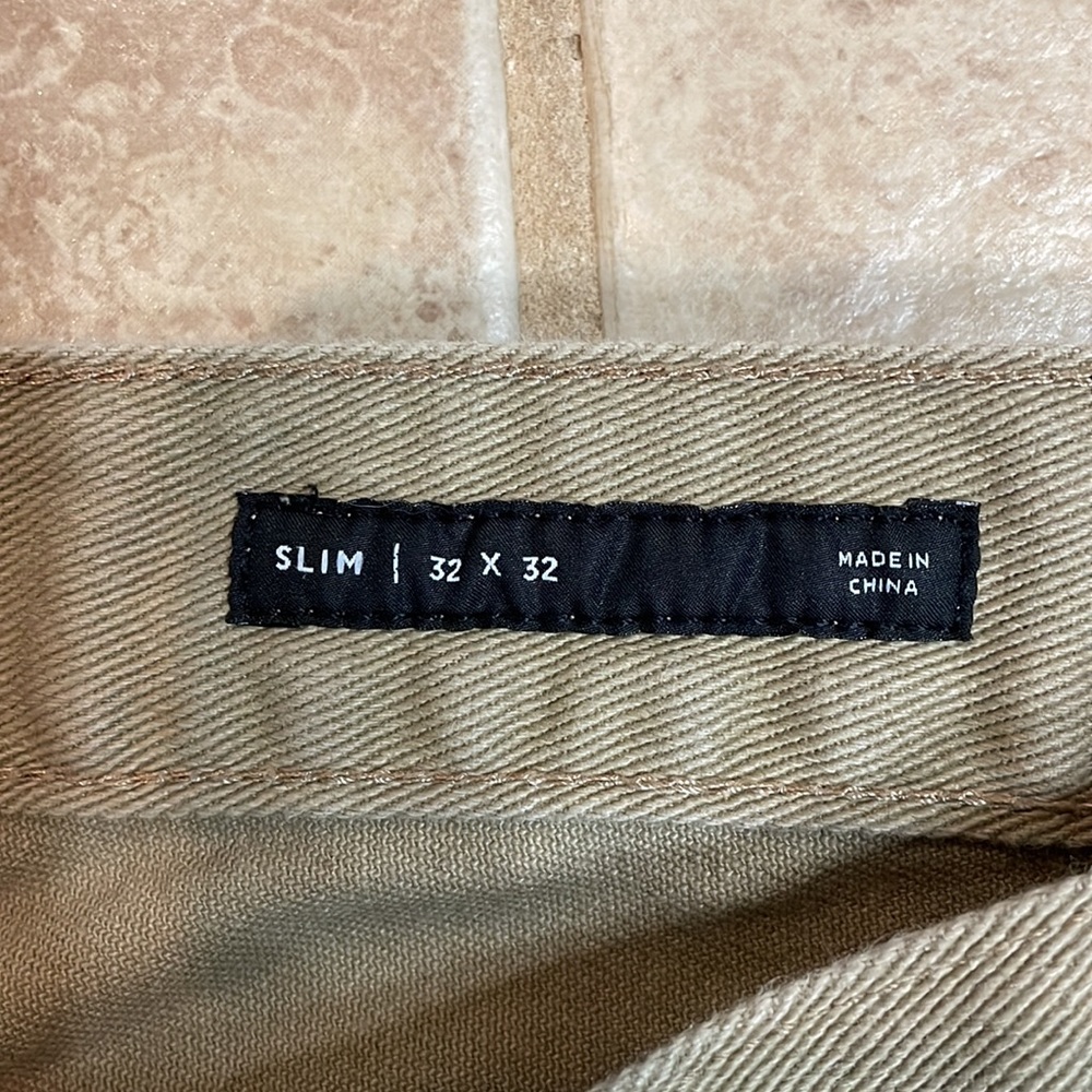 Mens khaki jeans PacSun 32x32 slim - Picture 3 of 6